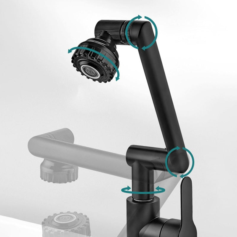 Modern Faucet 1-Handle 1-Hole Single Level Low Profile Pot Filler Kitchen Faucet Clearhalo 'Home Improvement' 'home_improvement' 'home_improvement_kitchen_faucets' 'Kitchen Faucets' 'Kitchen Remodel & Kitchen Fixtures' 'Kitchen Sinks & Faucet Components' 'kitchen_faucets' 6417055