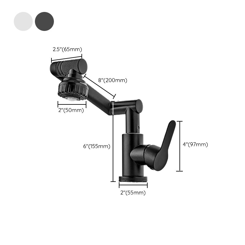 Modern Faucet 1-Handle 1-Hole Single Level Low Profile Pot Filler Kitchen Faucet Clearhalo 'Home Improvement' 'home_improvement' 'home_improvement_kitchen_faucets' 'Kitchen Faucets' 'Kitchen Remodel & Kitchen Fixtures' 'Kitchen Sinks & Faucet Components' 'kitchen_faucets' 6417065