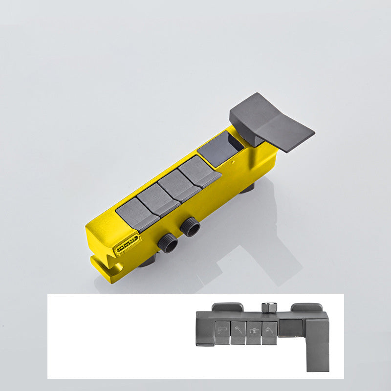 Modern Adjustable Shower Stainless Steel Shower Head Shower Faucet on Wall Clearhalo 'Bathroom Remodel & Bathroom Fixtures' 'Home Improvement' 'home_improvement' 'home_improvement_shower_faucets' 'Shower Faucets & Systems' 'shower_faucets' 'Showers & Bathtubs Plumbing' 'Showers & Bathtubs' 6417125