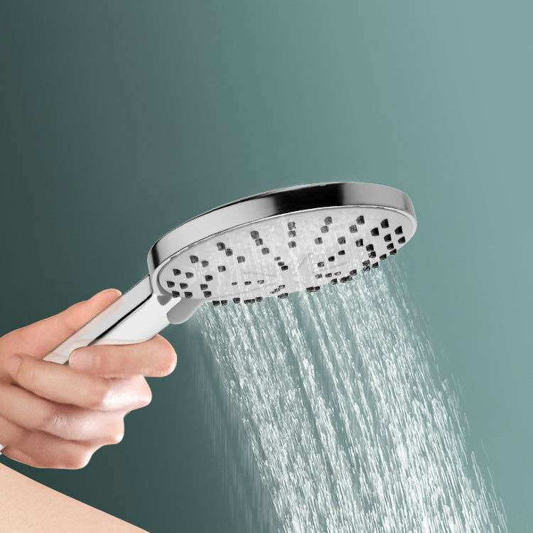Modern Pressure Balanced Diverter Valve Shower Metal Shower Head Shower Faucet On Wall Clearhalo 'Bathroom Remodel & Bathroom Fixtures' 'Home Improvement' 'home_improvement' 'home_improvement_shower_faucets' 'Shower Faucets & Systems' 'shower_faucets' 'Showers & Bathtubs Plumbing' 'Showers & Bathtubs' 6417152