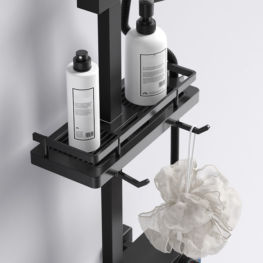 Modern Adjustable Spray Pattern Water Flow Shower Faucet Shower Hose Shower System on Wall Clearhalo 'Bathroom Remodel & Bathroom Fixtures' 'Home Improvement' 'home_improvement' 'home_improvement_shower_faucets' 'Shower Faucets & Systems' 'shower_faucets' 'Showers & Bathtubs Plumbing' 'Showers & Bathtubs' 6417189