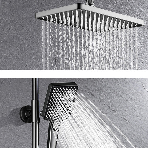 Adjustable Spray Pattern Shower Combo Stainless Steel Shower Faucet Arm Shower Head Clearhalo 'Bathroom Remodel & Bathroom Fixtures' 'Home Improvement' 'home_improvement' 'home_improvement_shower_faucets' 'Shower Faucets & Systems' 'shower_faucets' 'Showers & Bathtubs Plumbing' 'Showers & Bathtubs' 6417208