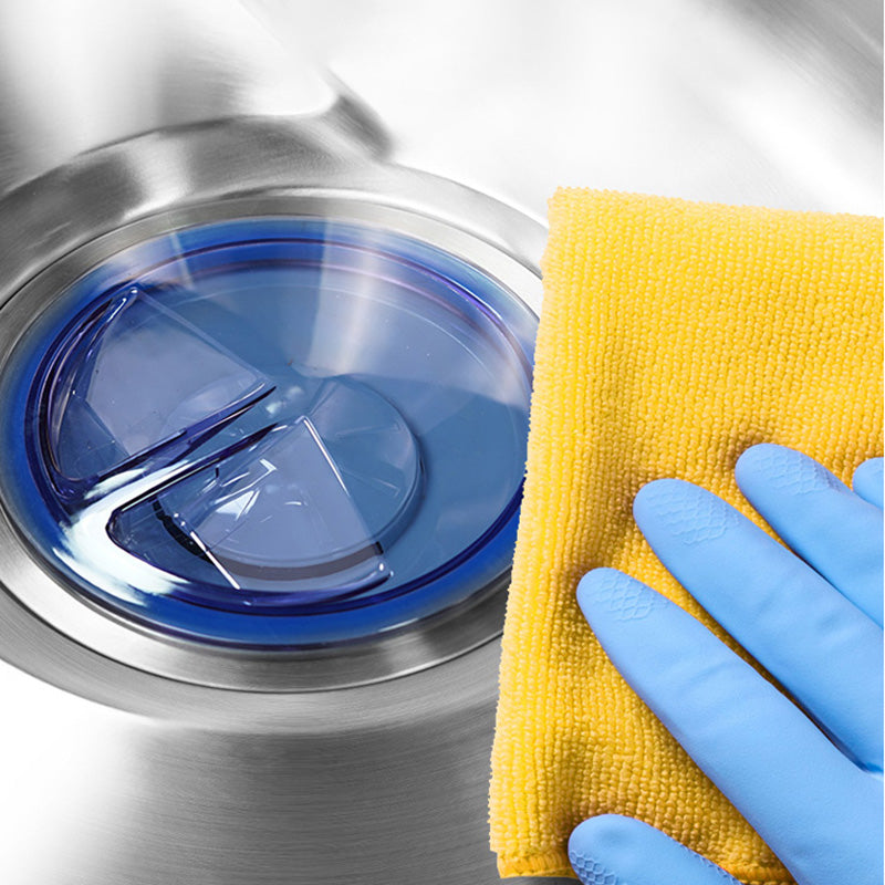 Contemporary Style Kitchen Sink Pure Color Stainless Steel 2 Holes Drop-In Kitchen Sink Clearhalo 'Home Improvement' 'home_improvement' 'home_improvement_kitchen_sinks' 'Kitchen Remodel & Kitchen Fixtures' 'Kitchen Sinks & Faucet Components' 'Kitchen Sinks' 'kitchen_sinks' 6417227