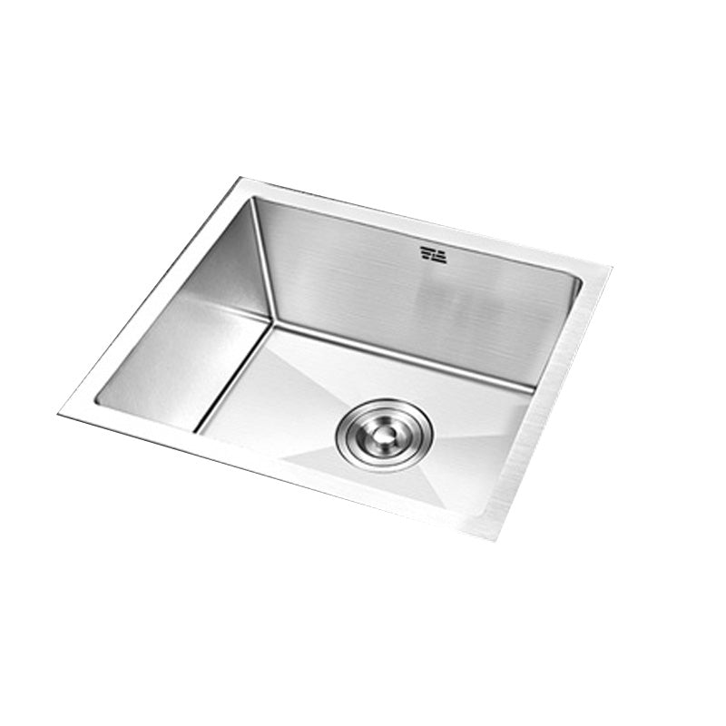 Contemporary Style Kitchen Sink Stainless Steel Rectangle Drop-In Kitchen Sink Clearhalo 'Home Improvement' 'home_improvement' 'home_improvement_kitchen_sinks' 'Kitchen Remodel & Kitchen Fixtures' 'Kitchen Sinks & Faucet Components' 'Kitchen Sinks' 'kitchen_sinks' 6417269