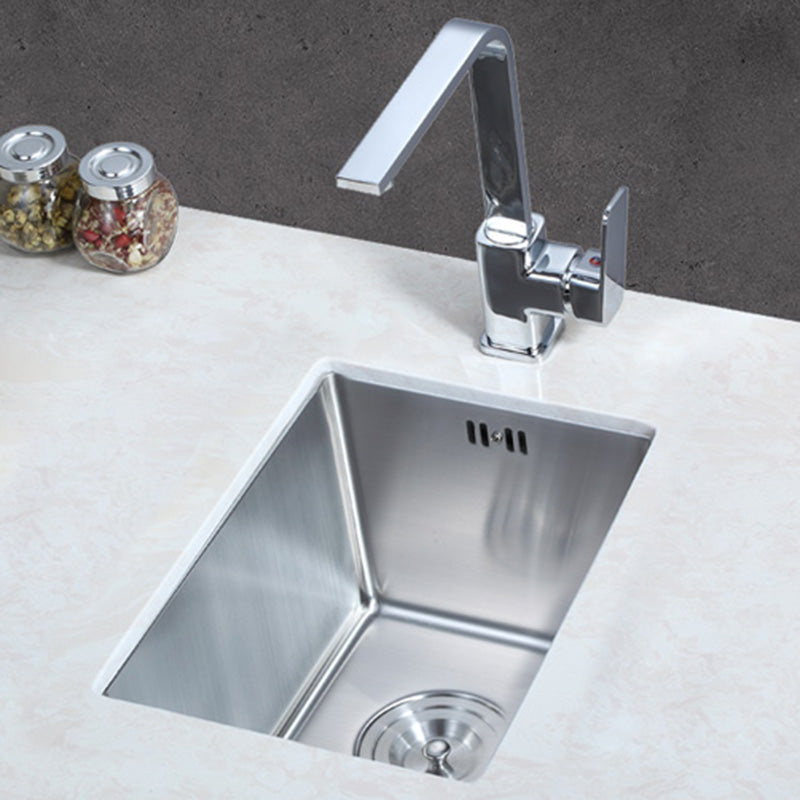 Contemporary Style Kitchen Sink Stainless Steel Rectangle Drop-In Kitchen Sink Clearhalo 'Home Improvement' 'home_improvement' 'home_improvement_kitchen_sinks' 'Kitchen Remodel & Kitchen Fixtures' 'Kitchen Sinks & Faucet Components' 'Kitchen Sinks' 'kitchen_sinks' 6417288