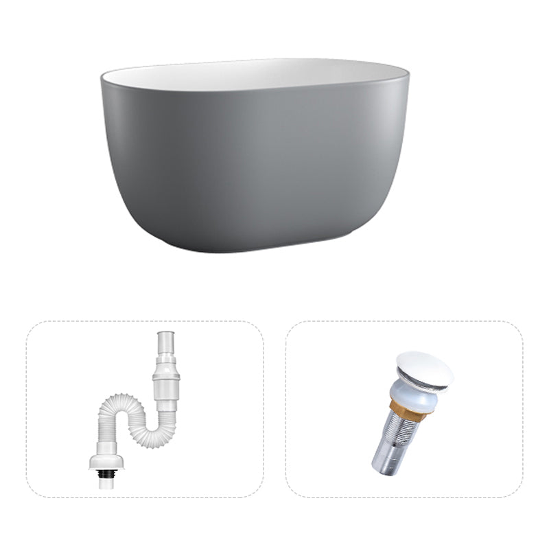 Modern Vessel Lavatory Sink Oval Porcelain with Pop-Up Drain Vessel Sink Grey Sink Clearhalo 'Bathroom Remodel & Bathroom Fixtures' 'Bathroom Sinks & Faucet Components' 'Bathroom Sinks' 'bathroom_sink' 'Home Improvement' 'home_improvement' 'home_improvement_bathroom_sink' 6417378