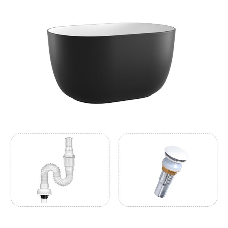 Modern Vessel Lavatory Sink Oval Porcelain with Pop-Up Drain Vessel Sink Black Sink Clearhalo 'Bathroom Remodel & Bathroom Fixtures' 'Bathroom Sinks & Faucet Components' 'Bathroom Sinks' 'bathroom_sink' 'Home Improvement' 'home_improvement' 'home_improvement_bathroom_sink' 6417379