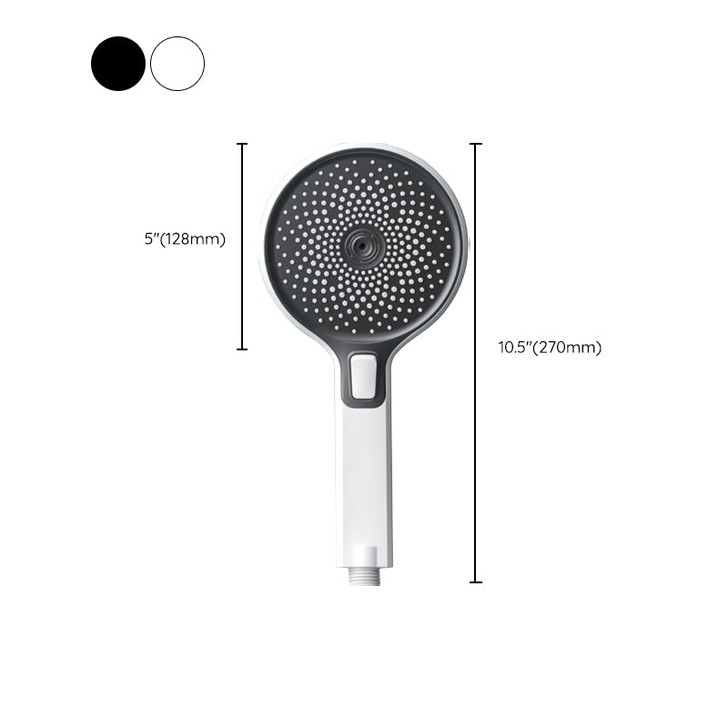 Contemporary Shower Head Color Block Square and Round Handheld Shower Head Clearhalo 'Bathroom Remodel & Bathroom Fixtures' 'Home Improvement' 'home_improvement' 'home_improvement_shower_heads' 'Shower Heads' 'shower_heads' 'Showers & Bathtubs Plumbing' 'Showers & Bathtubs' 6417527
