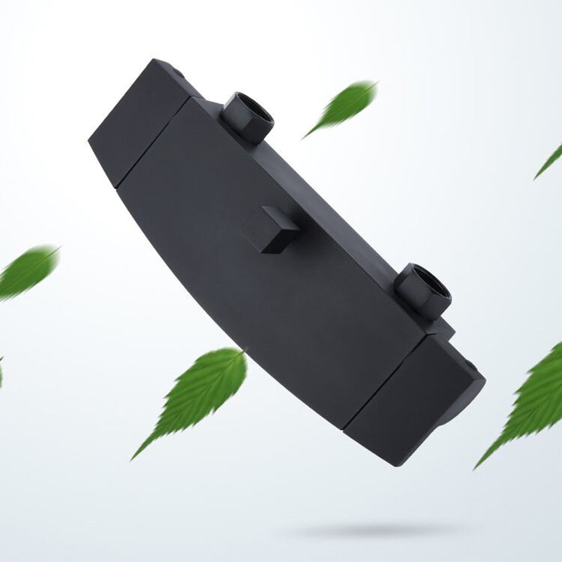 Wall Mounted Metal Tub Filler Low Arc Waterfall Bathroom Faucet Clearhalo 'Bathroom Remodel & Bathroom Fixtures' 'Bathtub Faucets' 'bathtub_faucets' 'Home Improvement' 'home_improvement' 'home_improvement_bathtub_faucets' 6417668