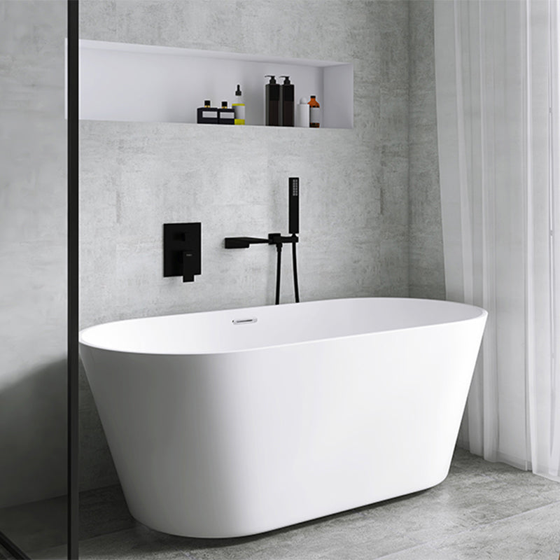 Modern Wall Mounted Metal Tub Filler Single Handle Bathroom Faucet Clearhalo 'Bathroom Remodel & Bathroom Fixtures' 'Bathtub Faucets' 'bathtub_faucets' 'Home Improvement' 'home_improvement' 'home_improvement_bathtub_faucets' 6417693