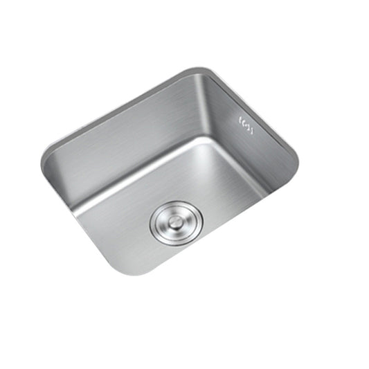 Contemporary Style Kitchen Sink Stainless Steel Rectangle Undermount Kitchen Sink Clearhalo 'Home Improvement' 'home_improvement' 'home_improvement_kitchen_sinks' 'Kitchen Remodel & Kitchen Fixtures' 'Kitchen Sinks & Faucet Components' 'Kitchen Sinks' 'kitchen_sinks' 6417969