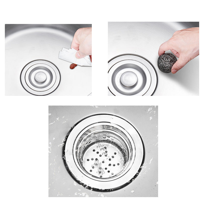 Contemporary Style Kitchen Sink Stainless Steel Rectangle Undermount Kitchen Sink Clearhalo 'Home Improvement' 'home_improvement' 'home_improvement_kitchen_sinks' 'Kitchen Remodel & Kitchen Fixtures' 'Kitchen Sinks & Faucet Components' 'Kitchen Sinks' 'kitchen_sinks' 6417976