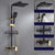 Modern Adjustable Faucet Water Flow Shower Faucet Shower Metal Hose Shower System on Wall Black-Gold 3 Temperature Control Clearhalo 'Bathroom Remodel & Bathroom Fixtures' 'Home Improvement' 'home_improvement' 'home_improvement_shower_faucets' 'Shower Faucets & Systems' 'shower_faucets' 'Showers & Bathtubs Plumbing' 'Showers & Bathtubs' 6423258