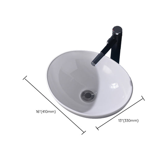 Modern Vessel Bathroom Sink Rectangular Porcelain Basin Sink (Not Include Faucet) Clearhalo 'Bathroom Remodel & Bathroom Fixtures' 'Bathroom Sinks & Faucet Components' 'Bathroom Sinks' 'bathroom_sink' 'Home Improvement' 'home_improvement' 'home_improvement_bathroom_sink' 6423517