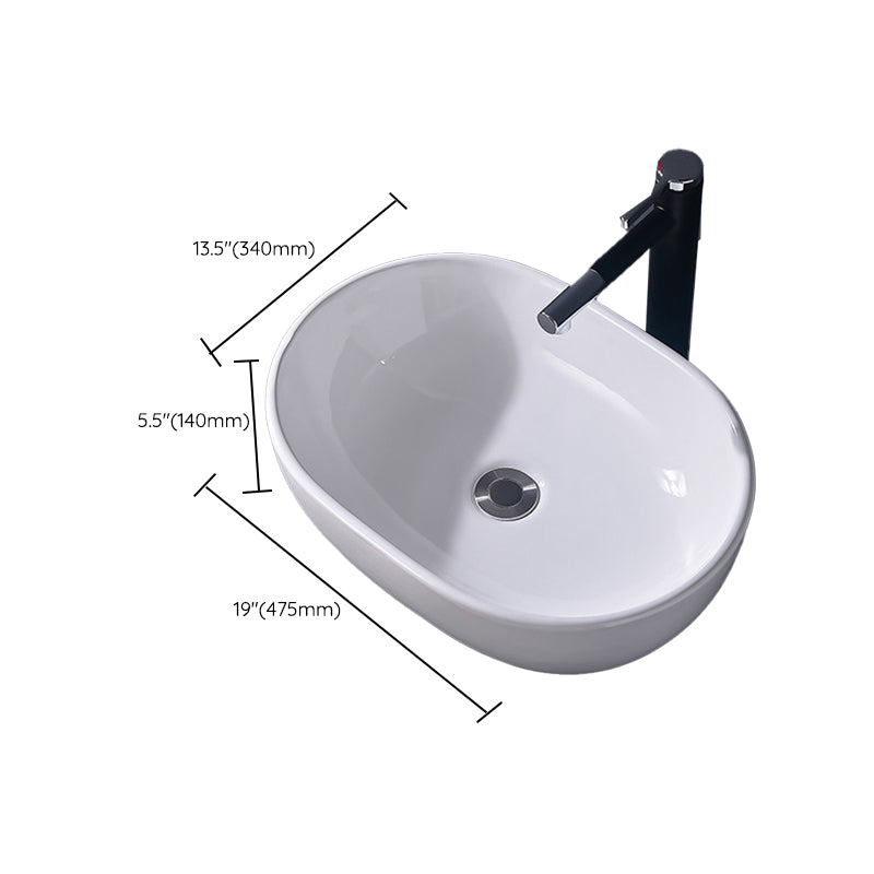 Modern Vessel Bathroom Sink Rectangular Porcelain Basin Sink (Not Include Faucet) Clearhalo 'Bathroom Remodel & Bathroom Fixtures' 'Bathroom Sinks & Faucet Components' 'Bathroom Sinks' 'bathroom_sink' 'Home Improvement' 'home_improvement' 'home_improvement_bathroom_sink' 6423519
