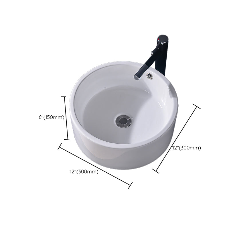 Modern Vessel Bathroom Sink Rectangular Porcelain Basin Sink (Not Include Faucet) Clearhalo 'Bathroom Remodel & Bathroom Fixtures' 'Bathroom Sinks & Faucet Components' 'Bathroom Sinks' 'bathroom_sink' 'Home Improvement' 'home_improvement' 'home_improvement_bathroom_sink' 6423520