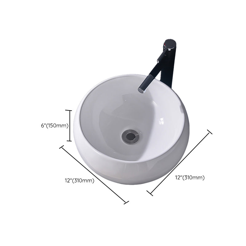 Modern Vessel Bathroom Sink Rectangular Porcelain Basin Sink (Not Include Faucet) Clearhalo 'Bathroom Remodel & Bathroom Fixtures' 'Bathroom Sinks & Faucet Components' 'Bathroom Sinks' 'bathroom_sink' 'Home Improvement' 'home_improvement' 'home_improvement_bathroom_sink' 6423521