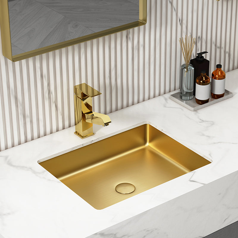 Metal Trough Bathroom Sink Modern Rectangular Trough Bathroom Sink Clearhalo 'Bathroom Remodel & Bathroom Fixtures' 'Bathroom Sinks & Faucet Components' 'Bathroom Sinks' 'bathroom_sink' 'Home Improvement' 'home_improvement' 'home_improvement_bathroom_sink' 6423677