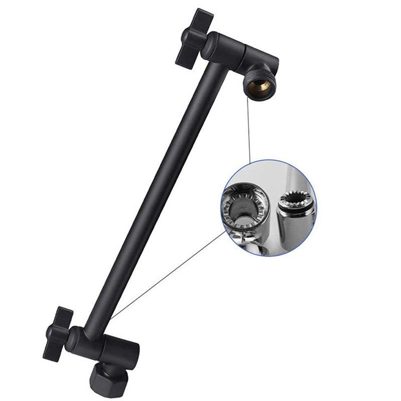 Stainless Steel Fixed Shower Head Rain Fall Wall-Mount Showerhead with Extension Arm Clearhalo 'Bathroom Remodel & Bathroom Fixtures' 'Home Improvement' 'home_improvement' 'home_improvement_shower_heads' 'Shower Heads' 'shower_heads' 'Showers & Bathtubs Plumbing' 'Showers & Bathtubs' 6423702