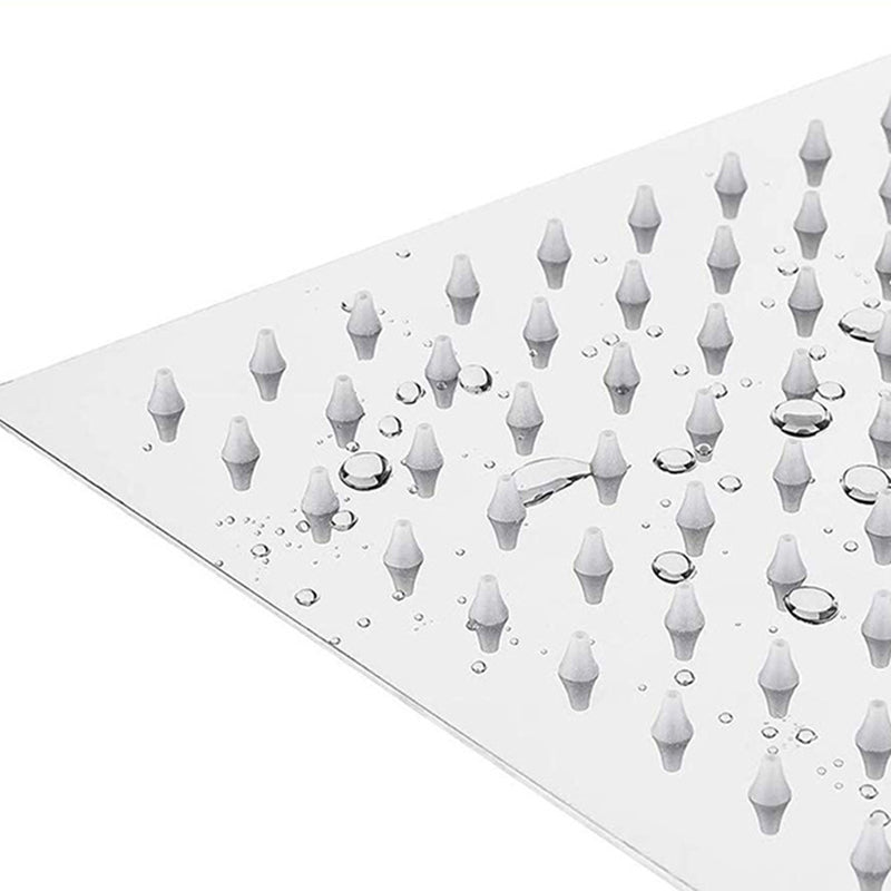 Stainless Steel Fixed Shower Head Rain Fall Wall-Mount Showerhead with Extension Arm Clearhalo 'Bathroom Remodel & Bathroom Fixtures' 'Home Improvement' 'home_improvement' 'home_improvement_shower_heads' 'Shower Heads' 'shower_heads' 'Showers & Bathtubs Plumbing' 'Showers & Bathtubs' 6423703