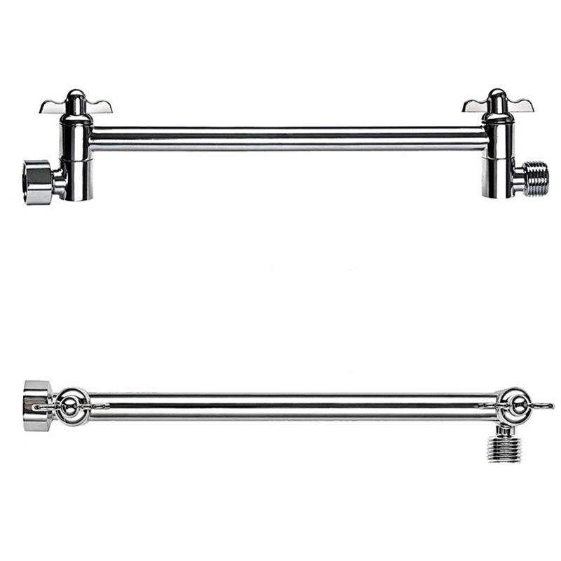 Stainless Steel Fixed Shower Head Rain Fall Wall-Mount Showerhead with Extension Arm Clearhalo 'Bathroom Remodel & Bathroom Fixtures' 'Home Improvement' 'home_improvement' 'home_improvement_shower_heads' 'Shower Heads' 'shower_heads' 'Showers & Bathtubs Plumbing' 'Showers & Bathtubs' 6423704