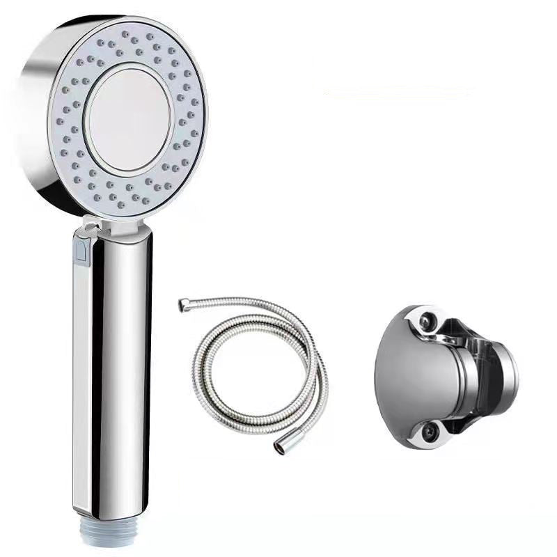 Modern Handheld Shower Head Plastic Wall-mounted Shower Head Shower Heads & Hose & Wall pedestal 1.5 meter Hose Clearhalo 'Bathroom Remodel & Bathroom Fixtures' 'Home Improvement' 'home_improvement' 'home_improvement_shower_heads' 'Shower Heads' 'shower_heads' 'Showers & Bathtubs Plumbing' 'Showers & Bathtubs' 6423729