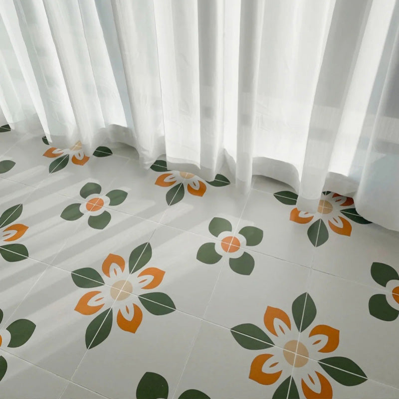 Square Ceramic Matte Straight Edge Singular Tile Moroccan Bathroom Floor Clearhalo 'Floor Tiles & Wall Tiles' 'floor_tiles_wall_tiles' 'Flooring 'Home Improvement' 'home_improvement' 'home_improvement_floor_tiles_wall_tiles' Walls and Ceiling' 6423865