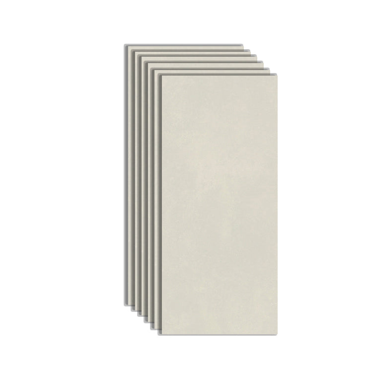 Porcelain Wall & Floor Tile Solid Color Rectangle Indoor Tile Off-White Clearhalo 'Floor Tiles & Wall Tiles' 'floor_tiles_wall_tiles' 'Flooring 'Home Improvement' 'home_improvement' 'home_improvement_floor_tiles_wall_tiles' Walls and Ceiling' 6423962