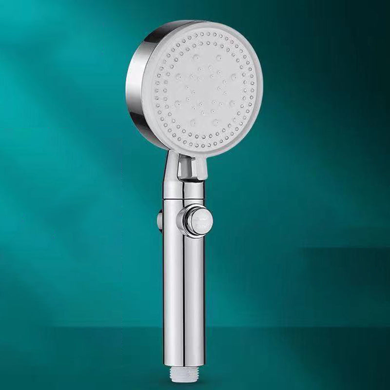 Modern Plastic Shower Head Adjustable Spray Pattern Handheld Shower Head Silver Clearhalo 'Bathroom Remodel & Bathroom Fixtures' 'Home Improvement' 'home_improvement' 'home_improvement_shower_heads' 'Shower Heads' 'shower_heads' 'Showers & Bathtubs Plumbing' 'Showers & Bathtubs' 6424002