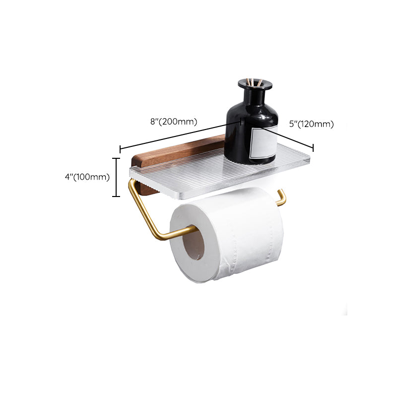 Metal Minimalist Bathroom Accessory as Individual or as a Set in Gold Clearhalo 'Bathroom Hardware Sets' 'Bathroom Hardware' 'Bathroom Remodel & Bathroom Fixtures' 'bathroom_hardware_sets' 'Home Improvement' 'home_improvement' 'home_improvement_bathroom_hardware_sets' 6426394