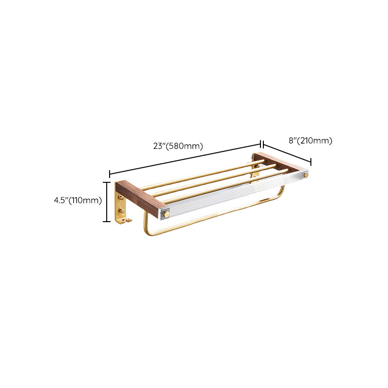Metal Minimalist Bathroom Accessory as Individual or as a Set in Gold Clearhalo 'Bathroom Hardware Sets' 'Bathroom Hardware' 'Bathroom Remodel & Bathroom Fixtures' 'bathroom_hardware_sets' 'Home Improvement' 'home_improvement' 'home_improvement_bathroom_hardware_sets' 6426395