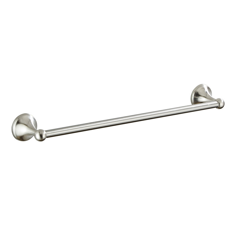 Metal Bathroom Set Traditional Style Nickel Bathroom Hardware Set Towel Bar (24"L ) Clearhalo 'Bathroom Hardware Sets' 'Bathroom Hardware' 'Bathroom Remodel & Bathroom Fixtures' 'bathroom_hardware_sets' 'Home Improvement' 'home_improvement' 'home_improvement_bathroom_hardware_sets' 6426433