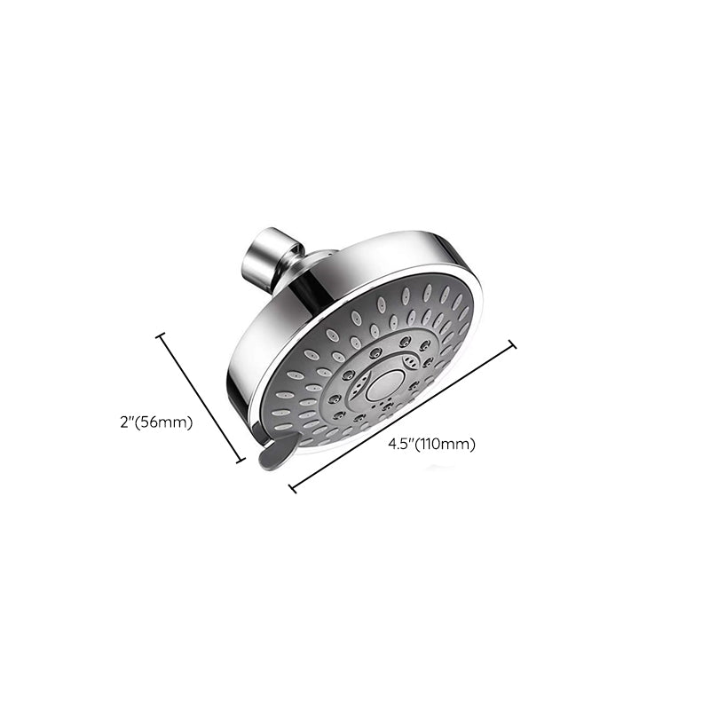 Modern Fixed Shower Head with Katalyst 4-inch Silver Wall-Mount Showerhead Clearhalo 'Bathroom Remodel & Bathroom Fixtures' 'Home Improvement' 'home_improvement' 'home_improvement_shower_heads' 'Shower Heads' 'shower_heads' 'Showers & Bathtubs Plumbing' 'Showers & Bathtubs' 6427842