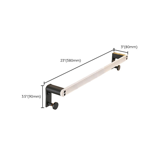 Metal and Acrylic Bathroom Accessory as Individual or as a Set in Black Clearhalo 'Bathroom Hardware Sets' 'Bathroom Hardware' 'Bathroom Remodel & Bathroom Fixtures' 'bathroom_hardware_sets' 'Home Improvement' 'home_improvement' 'home_improvement_bathroom_hardware_sets' 6429185