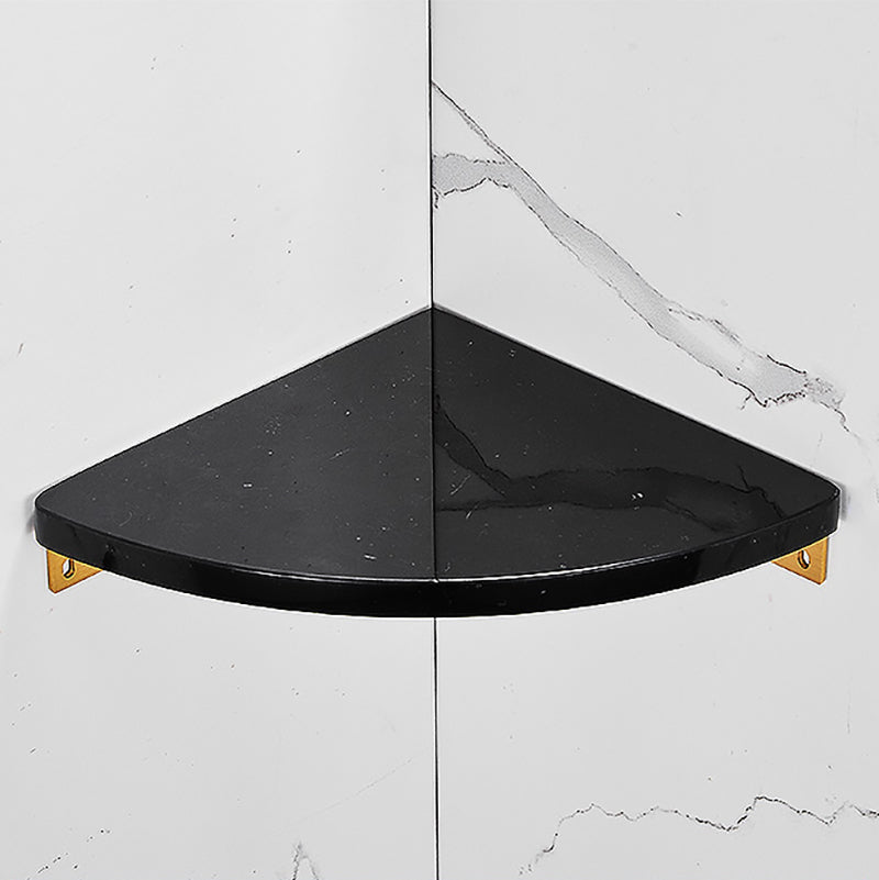 Metal and Marble Bathroom Minimalist Accessory as Individual or as a Set in Gold Bath Shelf (Triangular) Clearhalo 'Bathroom Hardware Sets' 'Bathroom Hardware' 'Bathroom Remodel & Bathroom Fixtures' 'bathroom_hardware_sets' 'Home Improvement' 'home_improvement' 'home_improvement_bathroom_hardware_sets' 6429210