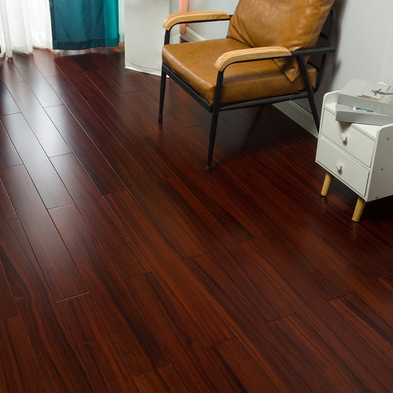 Modern Style Laminate Flooring Wooden Slip Resistant Laminate Black Walnut Clearhalo 'Flooring 'Home Improvement' 'home_improvement' 'home_improvement_laminate_flooring' 'Laminate Flooring' 'laminate_flooring' Walls and Ceiling' 6432135