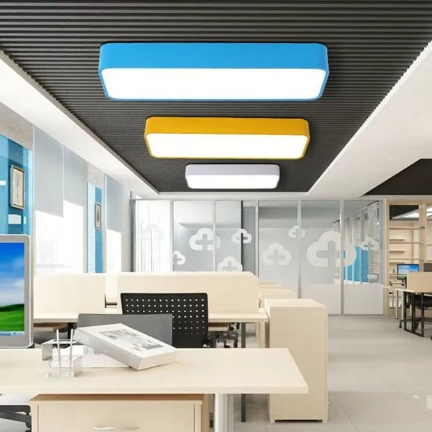 Acrylic Linear Ceiling Mount Light Baby Bedroom Kids Candy Colored LED Ceiling Lamp Clearhalo 'Ceiling Lights' 'Close To Ceiling Lights' 'Close to ceiling' 'Flush mount' 'Industrial Flush Mount' Lighting' 64374