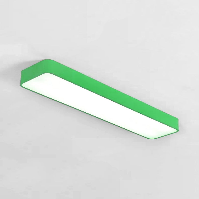 Acrylic Linear Ceiling Mount Light Baby Bedroom Kids Candy Colored LED Ceiling Lamp Green Clearhalo 'Ceiling Lights' 'Close To Ceiling Lights' 'Close to ceiling' 'Flush mount' 'Industrial Flush Mount' Lighting' 64384