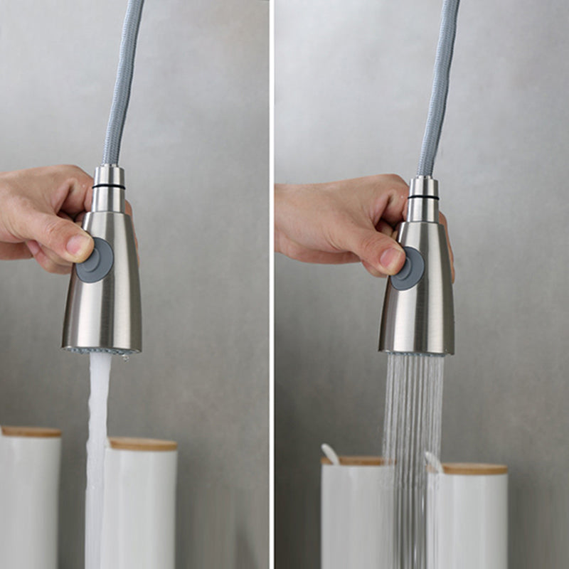 Modern Faucets 1-Handle Pull down with Water Dispenser Standard Kitchen Faucets Clearhalo 'Home Improvement' 'home_improvement' 'home_improvement_kitchen_faucets' 'Kitchen Faucets' 'Kitchen Remodel & Kitchen Fixtures' 'Kitchen Sinks & Faucet Components' 'kitchen_faucets' 6438594