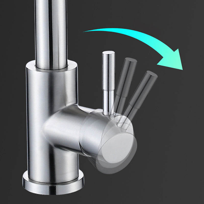 Modern Faucets 1-Handle Pull down with Water Dispenser Standard Kitchen Faucets Clearhalo 'Home Improvement' 'home_improvement' 'home_improvement_kitchen_faucets' 'Kitchen Faucets' 'Kitchen Remodel & Kitchen Fixtures' 'Kitchen Sinks & Faucet Components' 'kitchen_faucets' 6438598