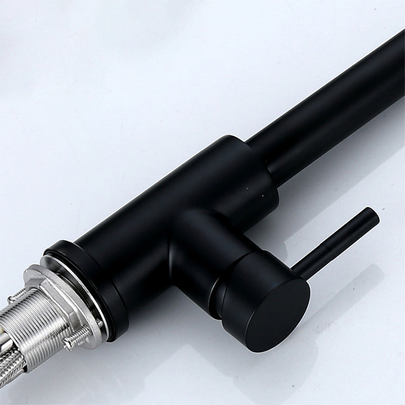 Modern Faucets 1-Handle Pull down with Water Dispenser Standard Kitchen Faucets Clearhalo 'Home Improvement' 'home_improvement' 'home_improvement_kitchen_faucets' 'Kitchen Faucets' 'Kitchen Remodel & Kitchen Fixtures' 'Kitchen Sinks & Faucet Components' 'kitchen_faucets' 6438603