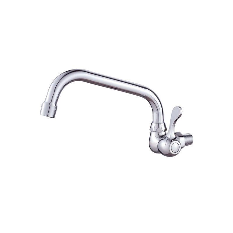 Modern Bar Faucet Brass Knob Handle Wall Mounted Pot Filler Faucet 5.1" Clearhalo 'Home Improvement' 'home_improvement' 'home_improvement_kitchen_faucets' 'Kitchen Faucets' 'Kitchen Remodel & Kitchen Fixtures' 'Kitchen Sinks & Faucet Components' 'kitchen_faucets' 6438628