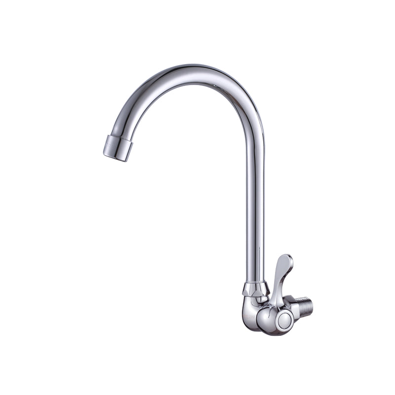 Modern Bar Faucet Brass Knob Handle Wall Mounted Pot Filler Faucet 10.6" Clearhalo 'Home Improvement' 'home_improvement' 'home_improvement_kitchen_faucets' 'Kitchen Faucets' 'Kitchen Remodel & Kitchen Fixtures' 'Kitchen Sinks & Faucet Components' 'kitchen_faucets' 6438629