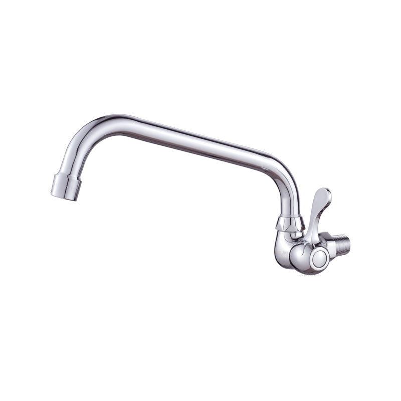 Modern Bar Faucet Brass Knob Handle Wall Mounted Pot Filler Faucet 6.1" Clearhalo 'Home Improvement' 'home_improvement' 'home_improvement_kitchen_faucets' 'Kitchen Faucets' 'Kitchen Remodel & Kitchen Fixtures' 'Kitchen Sinks & Faucet Components' 'kitchen_faucets' 6438631
