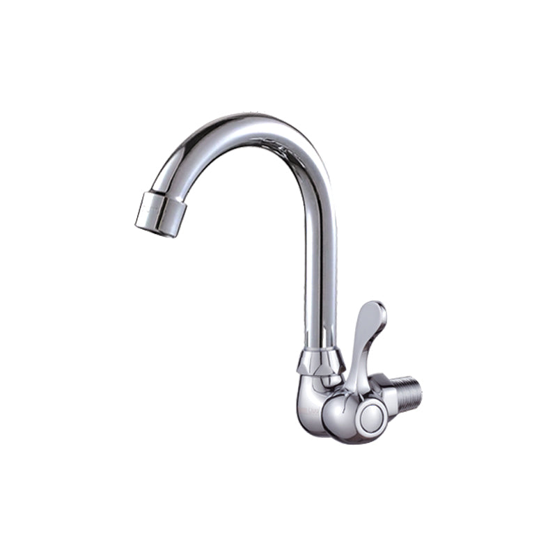 Modern Bar Faucet Brass Knob Handle Wall Mounted Pot Filler Faucet 7.5" Clearhalo 'Home Improvement' 'home_improvement' 'home_improvement_kitchen_faucets' 'Kitchen Faucets' 'Kitchen Remodel & Kitchen Fixtures' 'Kitchen Sinks & Faucet Components' 'kitchen_faucets' 6438633