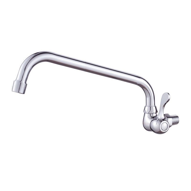 Modern Bar Faucet Brass Knob Handle Wall Mounted Pot Filler Faucet 5.9" Clearhalo 'Home Improvement' 'home_improvement' 'home_improvement_kitchen_faucets' 'Kitchen Faucets' 'Kitchen Remodel & Kitchen Fixtures' 'Kitchen Sinks & Faucet Components' 'kitchen_faucets' 6438635