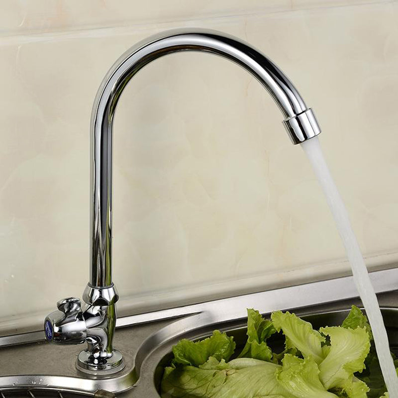Modern Bar Faucet Brass with Handles and Supply Lines Swivel Spout Kitchen Sink Faucet Clearhalo 'Home Improvement' 'home_improvement' 'home_improvement_kitchen_faucets' 'Kitchen Faucets' 'Kitchen Remodel & Kitchen Fixtures' 'Kitchen Sinks & Faucet Components' 'kitchen_faucets' 6438645