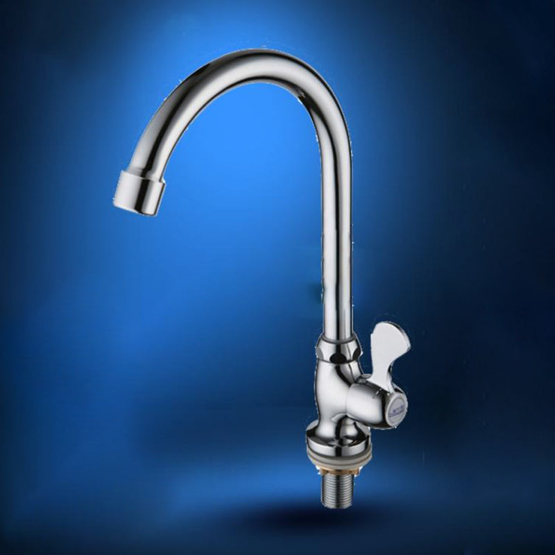 Modern Bar Faucet Brass with Handles and Supply Lines Swivel Spout Kitchen Sink Faucet Clearhalo 'Home Improvement' 'home_improvement' 'home_improvement_kitchen_faucets' 'Kitchen Faucets' 'Kitchen Remodel & Kitchen Fixtures' 'Kitchen Sinks & Faucet Components' 'kitchen_faucets' 6438648