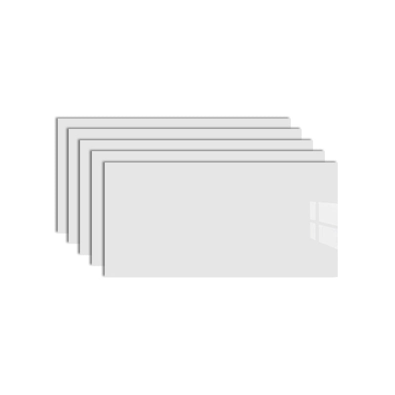 Modern Peel and Stick Backsplash Wall Tile Field Tile/Single Tile Peel and Stick Wall Tile Gloss White Clearhalo 'Flooring 'Home Improvement' 'home_improvement' 'home_improvement_peel_stick_blacksplash' 'Peel & Stick Backsplash Tile' 'peel_stick_blacksplash' 'Walls & Ceilings' Walls and Ceiling' 6438664