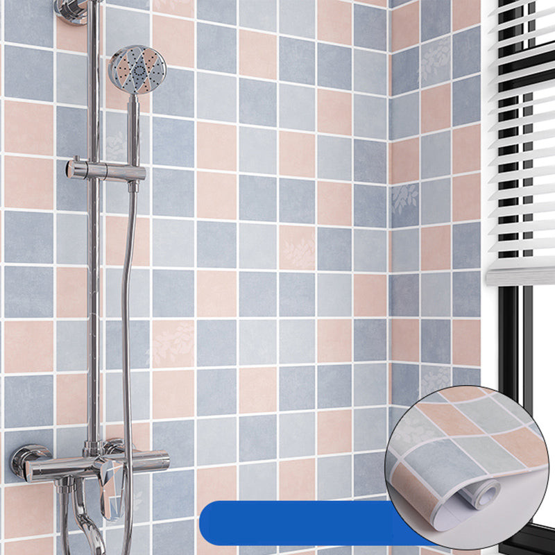 PVC Peel and Stick Tiles Modern Peel and Stick Backsplash Tile Pink-Blue Clearhalo 'Flooring 'Home Improvement' 'home_improvement' 'home_improvement_peel_stick_blacksplash' 'Peel & Stick Backsplash Tile' 'peel_stick_blacksplash' 'Walls & Ceilings' Walls and Ceiling' 6438715